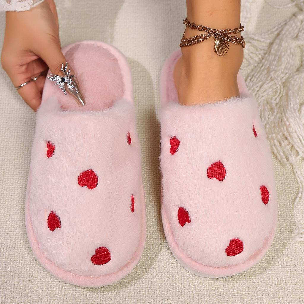 Love people autumn and winter indoor and outdoor thick bottom warm plush bag head cotton slippers foam