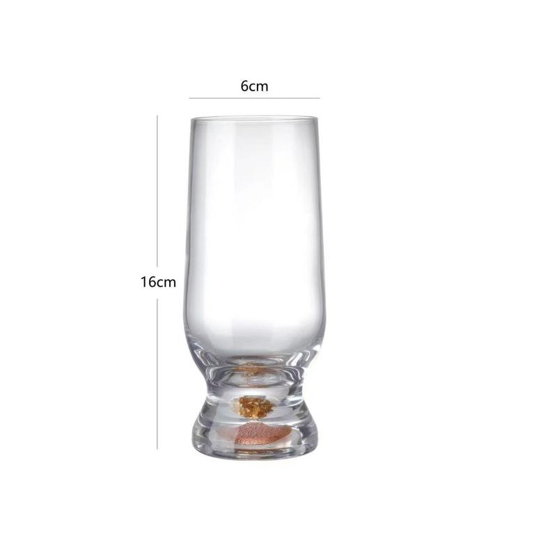 100ml/335ml/370ml Creative Crystal Gold Foil Wine Glass Exquisite Glass Cup Cocktail Glass Craft Beer Cup Party Bar Accessories