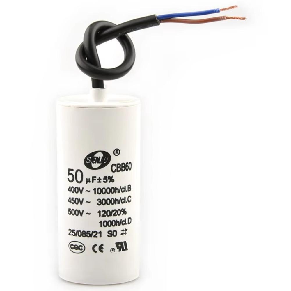 Capacitor de Partida para Motor 450V Capacitor Redondo para Bomba d'Água Capacitor Confiável para Máquina de Lavar