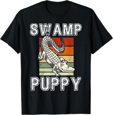 NEW LIMITED Swamp Puppy Funny Alligator Crocodile T-Shirt Unisex T-Shirt