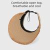 Breathable Wide Brim Woven Portable Sunscreen Hat Top Air Cap UV Protection Cap  Sport