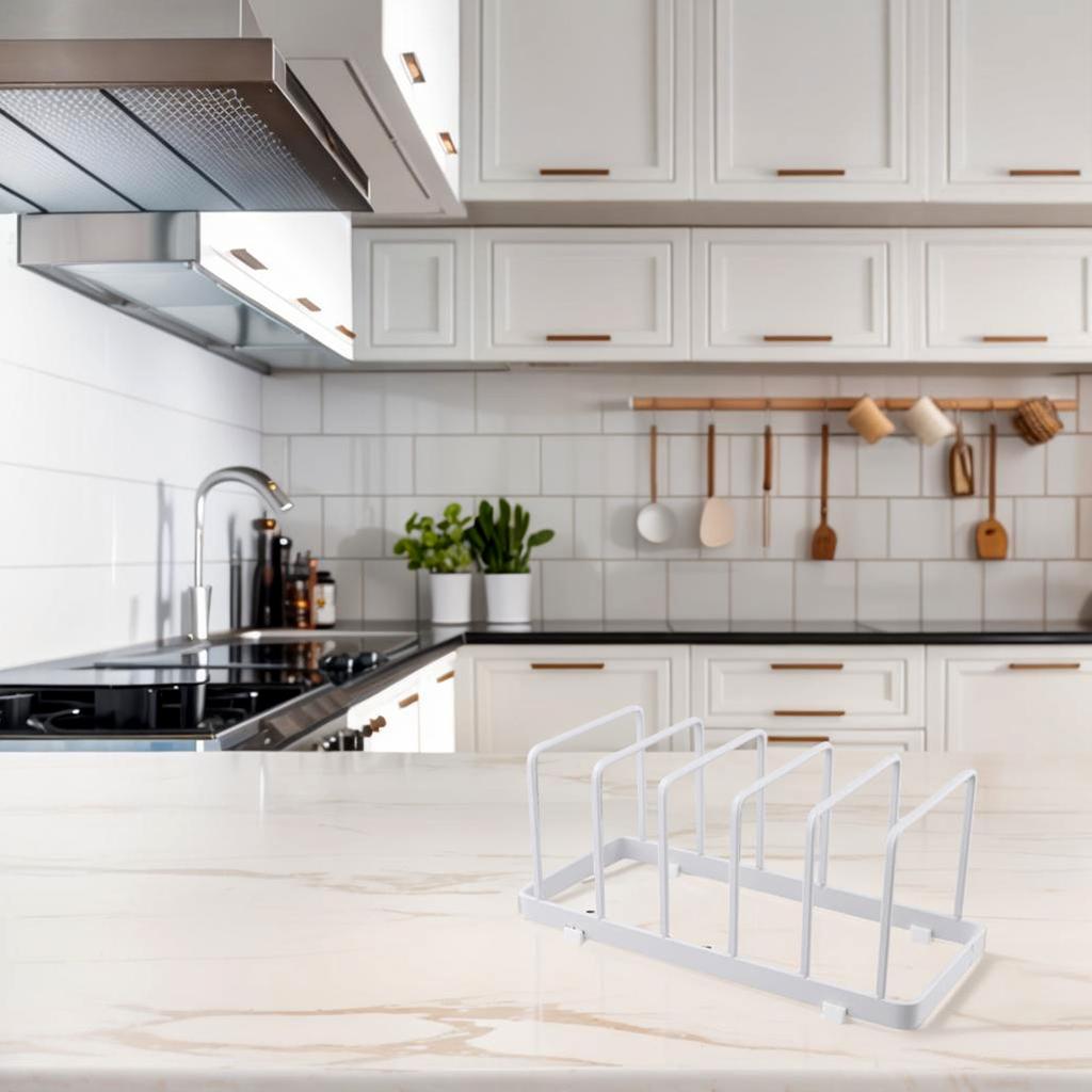 Pot Lid Rack Holder Daily Home Indoor Stainless Steel