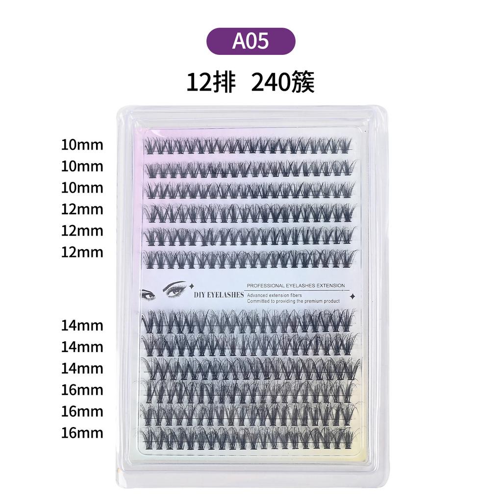 Large Capacity Eyelashes, Single Tuft False Eyelashes, Natural Thick Multi-hair Eyelashes, Self-grafted Eyelashes 2026