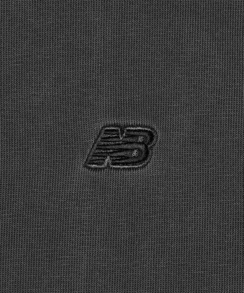 Nyuballanseu Nbndg21204 / Uni Essential Small Logo Washed Long Sleeve Tee (Charcoal)