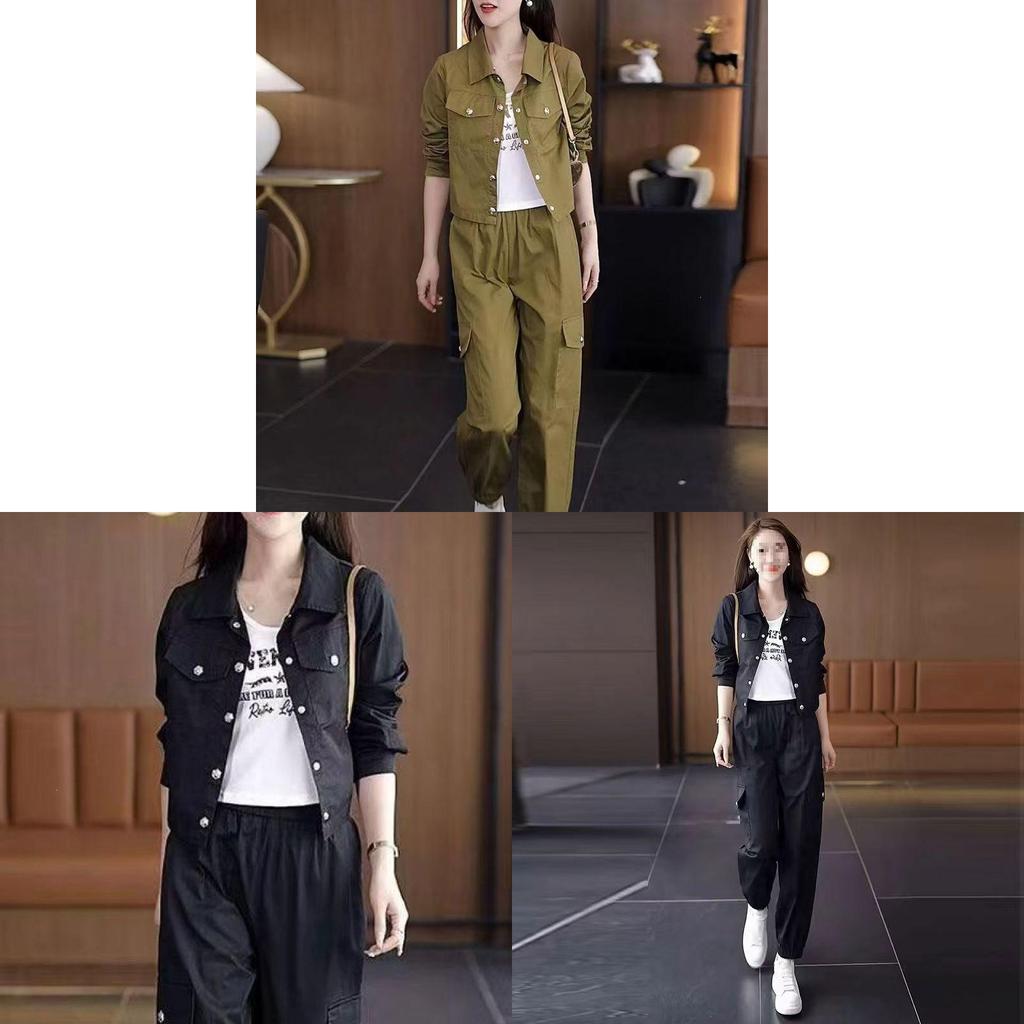 Urban Style Womens Summer Suit Set With Long Sleeves For Office Casual Wear