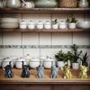 1 Paar Niedliche Mehrfarbige Elefantenfiguren, Entzückendes Design, Geeignet für Wohnzimmer, Schreibtisch, Arbeitszimmer, Heimdekoration, Exquisite Dekorationsartikel