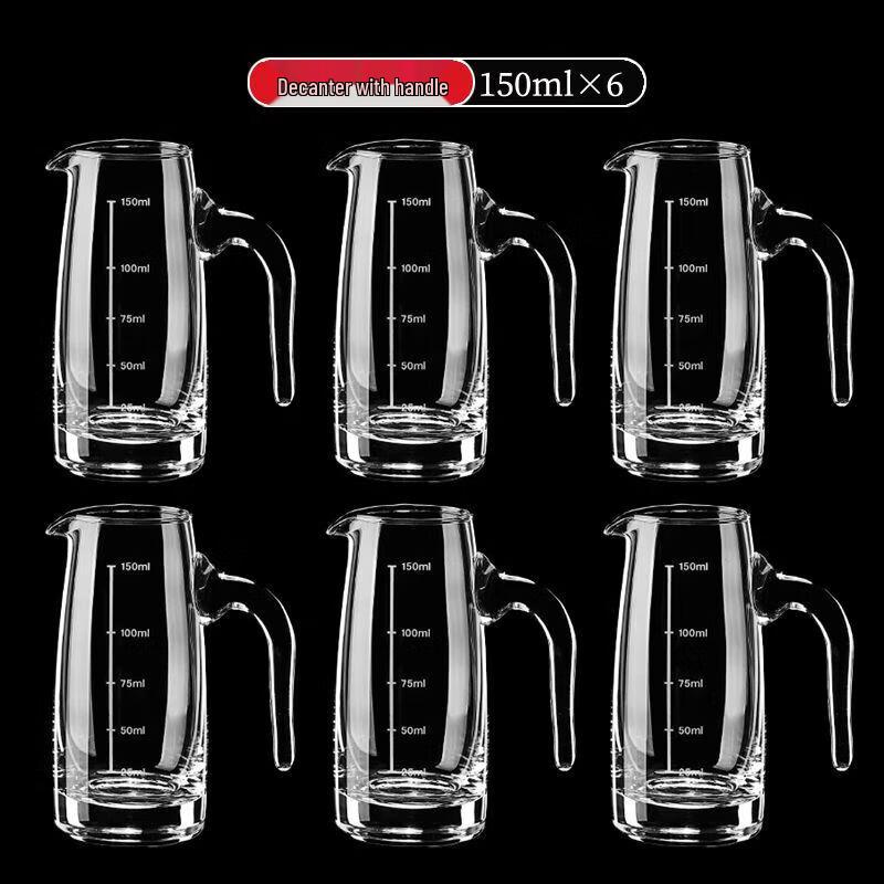 Sichun Premium Glass Liquor Decanter and Shot Glass Set
