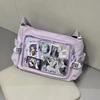 Japan Style Badge DIY Decoration Crossbody Bag New Transparent Postcard Display Shoulder Women Anime Expo Class Tote Itabag