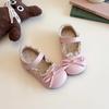 Buty księżniczki dla dziewczynek Lolita z koronkowym brzegiem Mary Jane Płaskie Dziecięce Miękka podeszwa Motyl Buty codzienne Maluch Dzieci Skóra PU Eleganckie buty