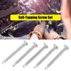 25PCS Quick Self Drilling Screws Phillips Drive Sheet Metal Screws Self Flat Head Screw  For Plastic
