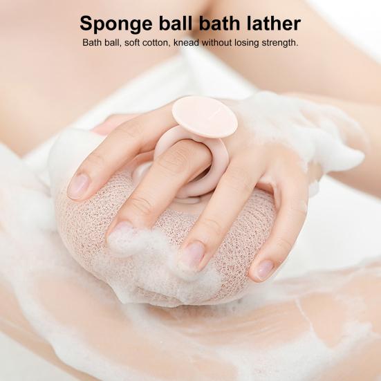 2Pcs Sunflower Bath Brush with Suction Cup Deep Exfoliating Shower Sponge 3D Honeycomb Structure Shower Scrubber