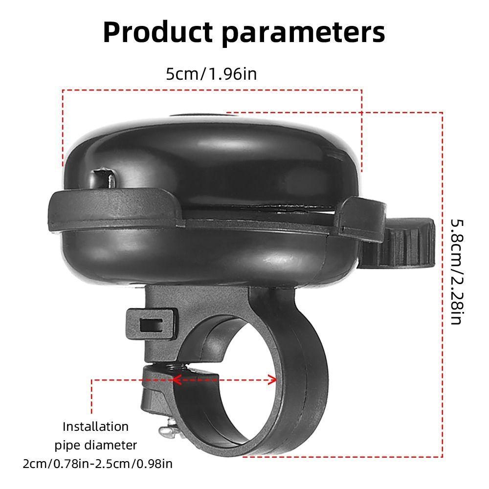 Retro Aluminum Alloy Bicycle Alarm Bell Black Red Blue Silver Lightweight Loud Horn Retro Bells Cycling Handlebar