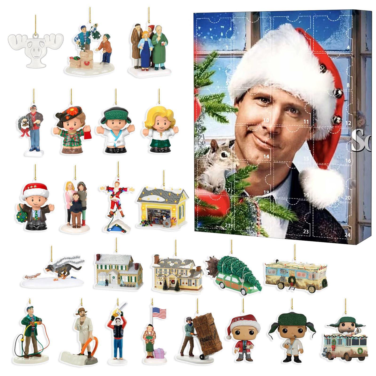 

2024 Contains 24 Christmas Acrylic Decoration Arrival Calendar Christmas Countdown Calendar With Surprise Pedants Christmas Collectibl