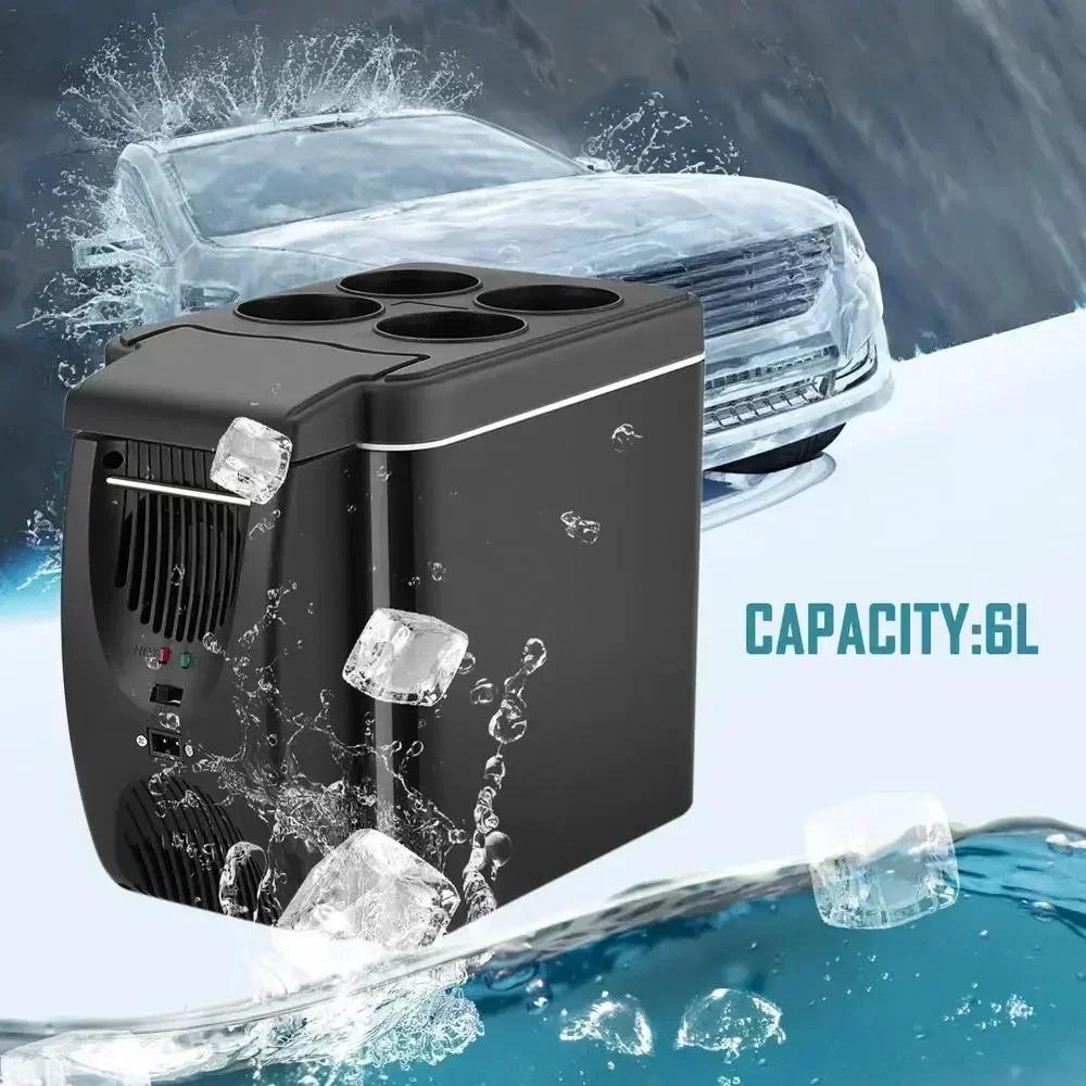 Portable Mini Car Refrigerator Electric Refrigerator Freezer Warmer Dual Purpose Suitable for Camping RV Bar Travel