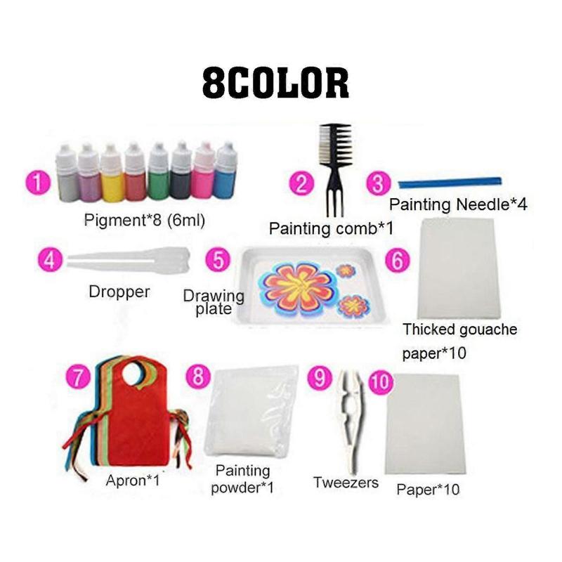 Kids Toys 8 Colors Kids Watercolor Paint Set Wet Painting Materials Painting 50ML