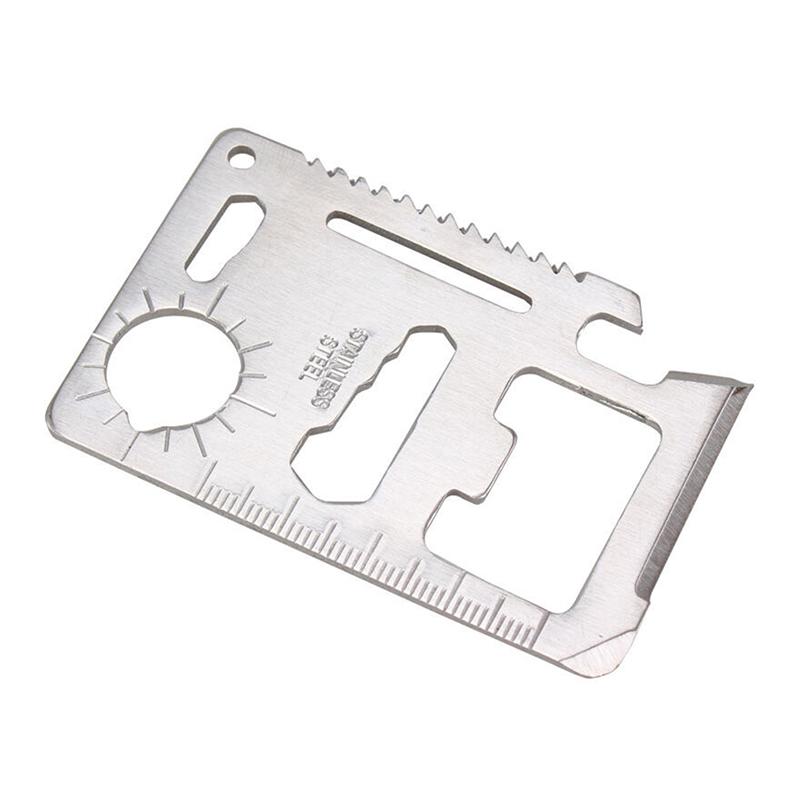 11 In 1 Portable Outdoor Camping Survival Multi-Tool Tourism Equipment Mini Card