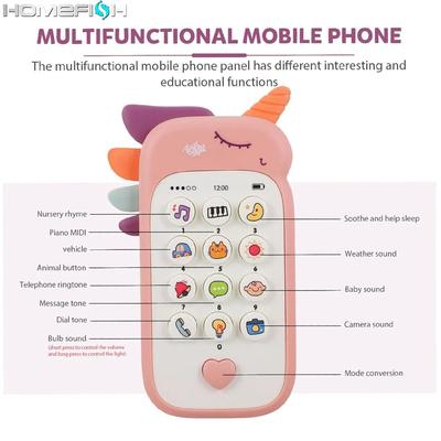 Baby Telefon Musik Spielzeug Sound Maschine Kinder Säugling Frühe Pädagogische Handy Geschenk