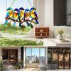 Bemalter Vogel Sonnenfänger zum Aufhängen am Fenster Niedlicher Vogel Sonnenfänger Heimdekoration 2D Acryl Vogel Ornament für Vogelliebhaber