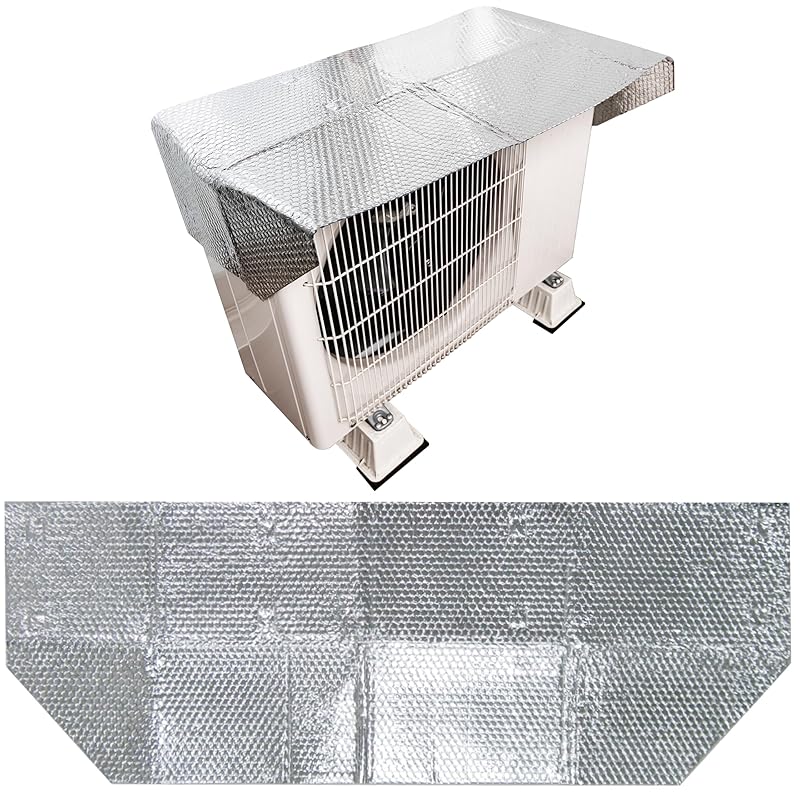 Outdoor Air Conditioner Unit Cover, Sunshade, Magnetic, Protects Against Yellow Dust and Stain, Strong Magnet, Wide, Aluminum, Energy Saving, 1 Piece,
