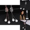Stunning Pearl Multilayer Tassel Necklace In Rose Gold And Platinum Colors Women For