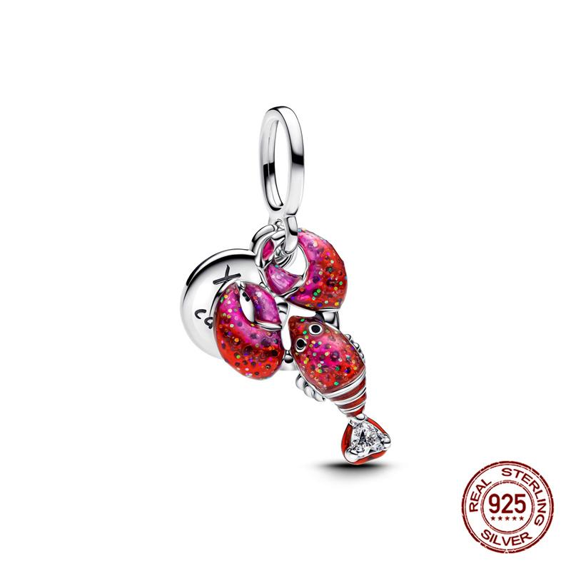 Charms Copper Blue Butterfly & Puppy Charms Beads Fits 3Mm Original Bracelet Necklace Womens Diy Fine Jewelry Gifts