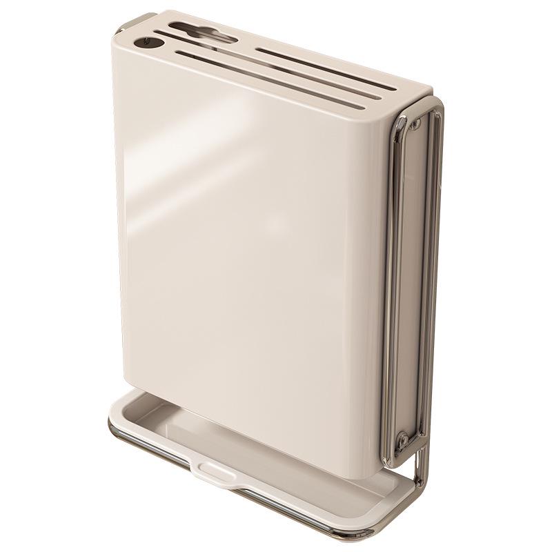 Wall-Mounted Multifunctional Knife and Cutlery Holder with Integrated Chopstick Storage