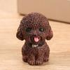 Four Color Puppy Resin Creative Simulation Cartoon Decoration