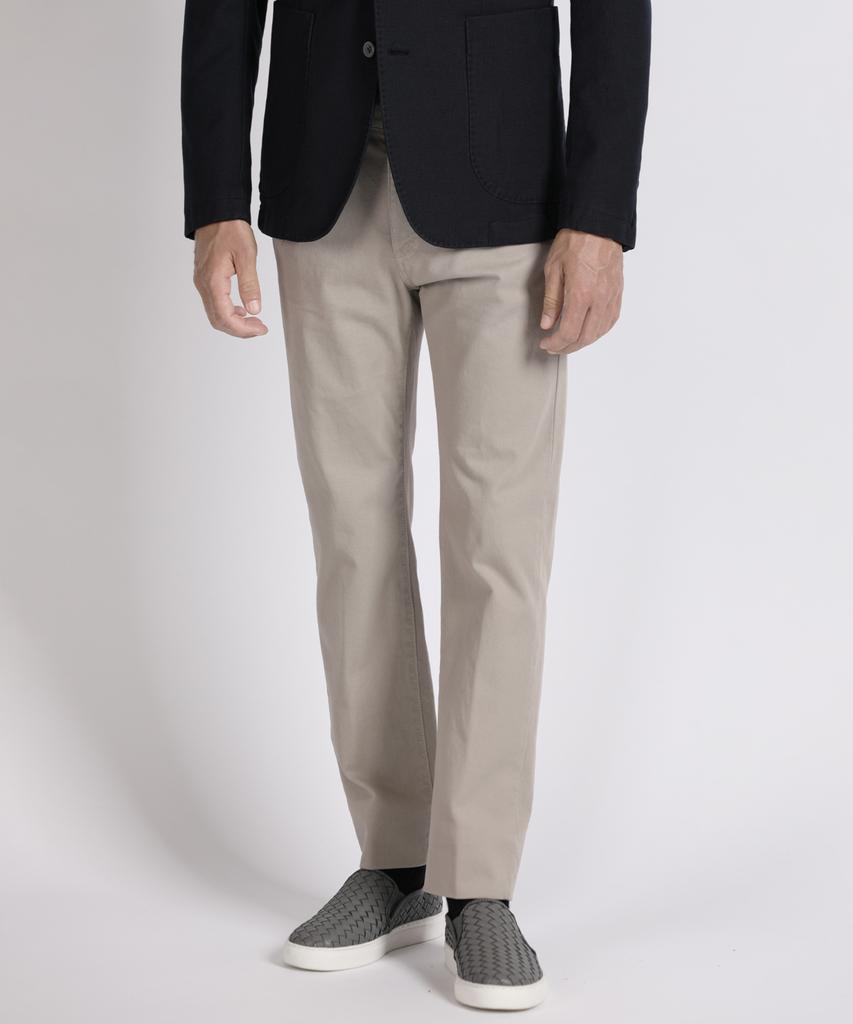 PANICALE Beige Modern Fit Cotton Pants