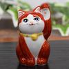 Waza no Kura Stylish Lucky Charm Kutani Ware with left vermilion background with gold Perfect for grand 60th 70th 77th birthday feng and interior