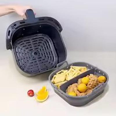 Kompaktowy Design do Przechowywania Taca do Frytownicy Powietrznej Silikonowa Forma do Pieczenia