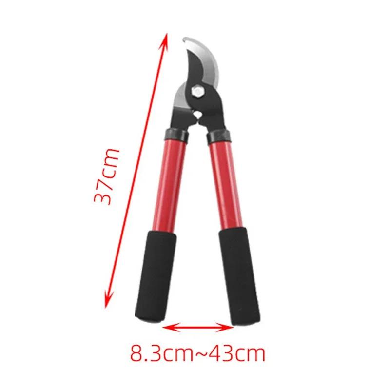 

14-дюймовые садовые ножницы, портативный секатор, садовые растения бонсай, оборудование для обрезки дома, грубая обрезка веток, ручные садовые инструменты красный