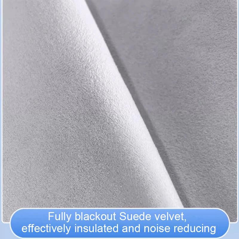 Car Suede Fabric Electrostatic Adsorption Sunroof Sunshade For Mercedes-Benz EQS SUV X296 V297 2023-2025Heat Insulation Skylight