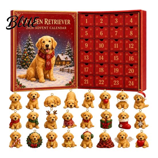 24 Day Calendar Pet Themed Advent 2026 Days Christmas Countdown with Decoration for Dog Fans Pcs Mini 3D Cat Ornaments Holiday Gifts Home