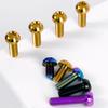 1 PC Multiple Color M5 P0.8mm X 8 9 10 12 14 16 20 25mm GR5 Titanium Alloy Screw T25 Torx Head For Bicycle Disc Brake