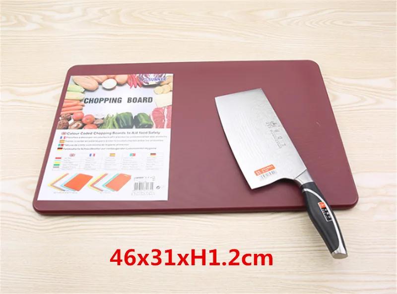 Thickening Chelf Food Board Kitchen Household Polyethylene Resin Plastic Large Cutting Chopping Fruit Knife Bamboo Cutting Board