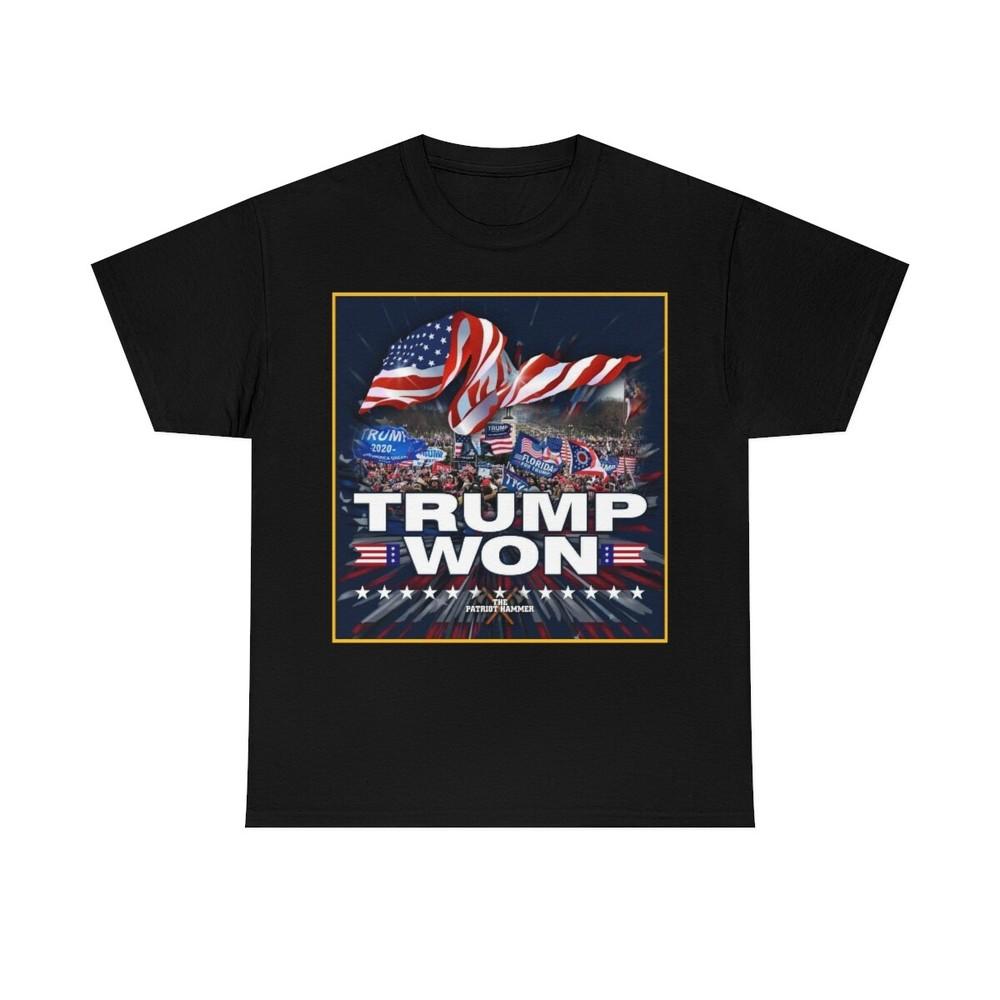 Trump Won 2020  Unisex Heavy Cotton Tee Unisex T-Shirt XL