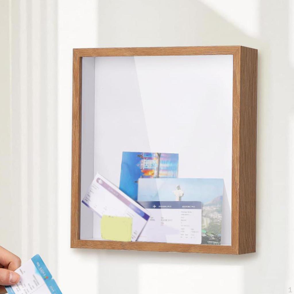 Shadow Box Travel Display Frame Decorative Ticket Holder for Movie Events Concert Tickets