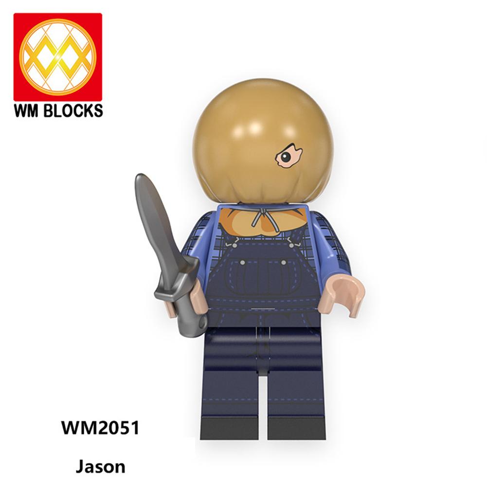 Wm Halloween Series Assembled Minifigure Building Blocks Children Puzzle Toys Birthday Gifts