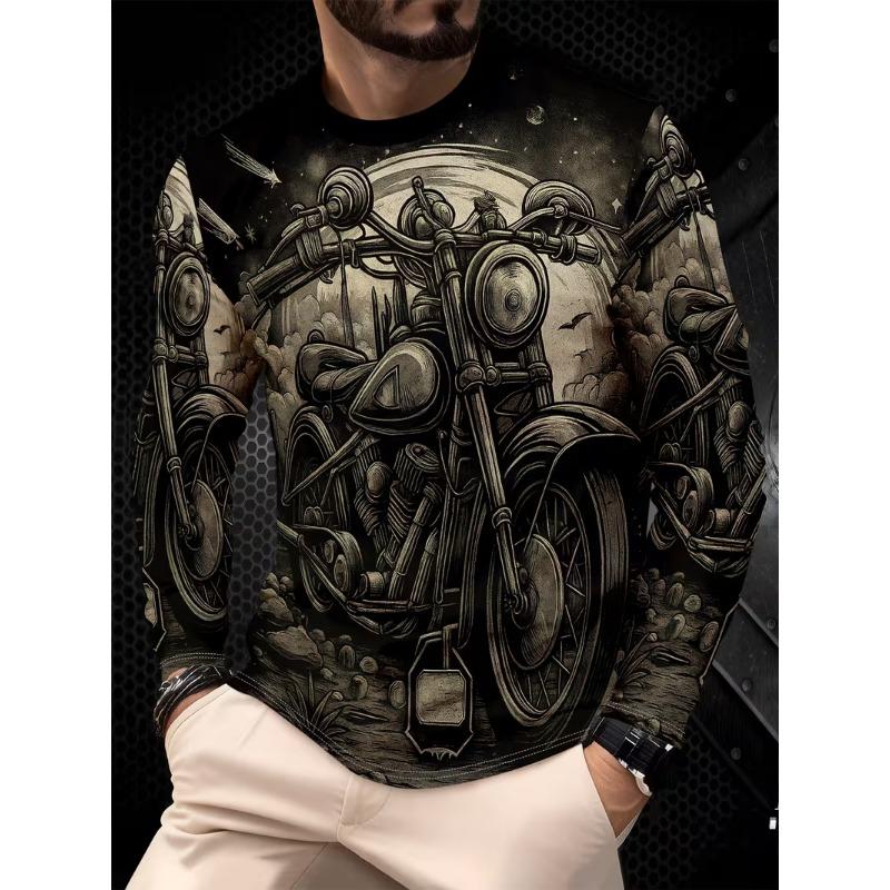Men's Long Sleeve T-Shirt Casual Fashion
