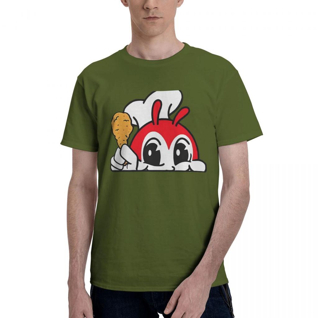 JOLLIBEE PEEKING CUTE CHICKEN JOY FILIPINO STICKER 100 Cotton Casual Breathable Confortable TShirt Designer Clothes Men Men
