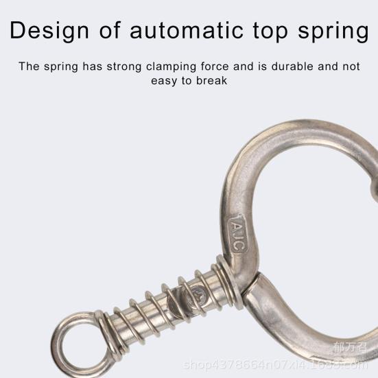 Blokada pierścienia odsadzającego bydło Łatwy w użyciu pierścień zaciskowy na nos bydła bydła ze stali nierdzewnej dla gospodarstwa