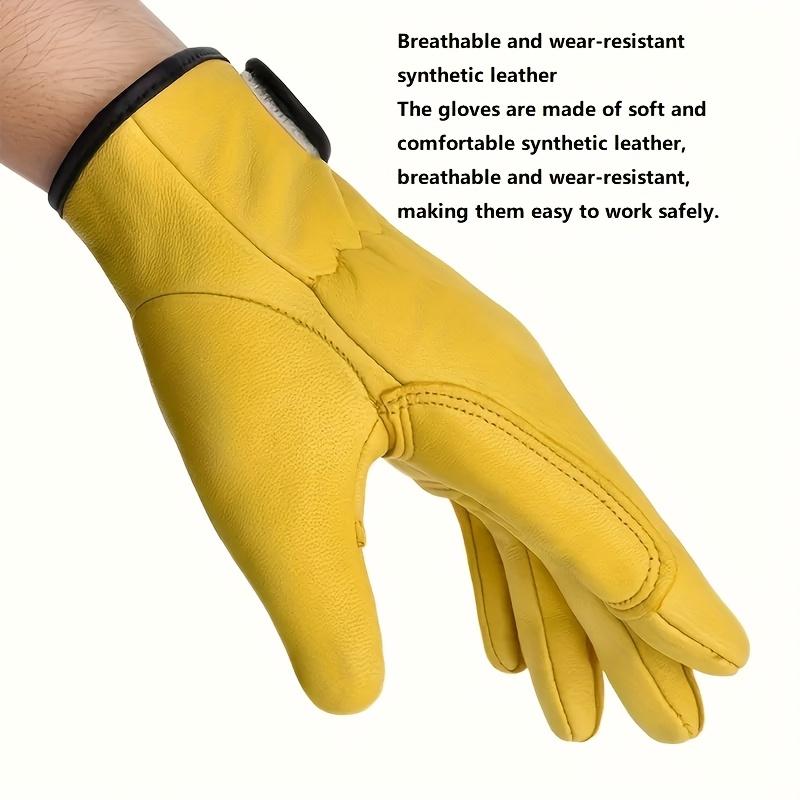 Leder Leder Arbeit Hochtemperatur Wärmeisolierung Handschuhe Sicherheitsschutz Arbeiter Arbeit Schweißen Garten Fahrerhandschuhe