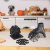 6PCS Spooky Halloween Spider Web Placemats Set with Storage Base Wooden Halloween Coasters Party Supplies Halloween Table Decor