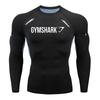 GYMSHARK Men's Quick Dry Long Sleeve Compression Training Shirt