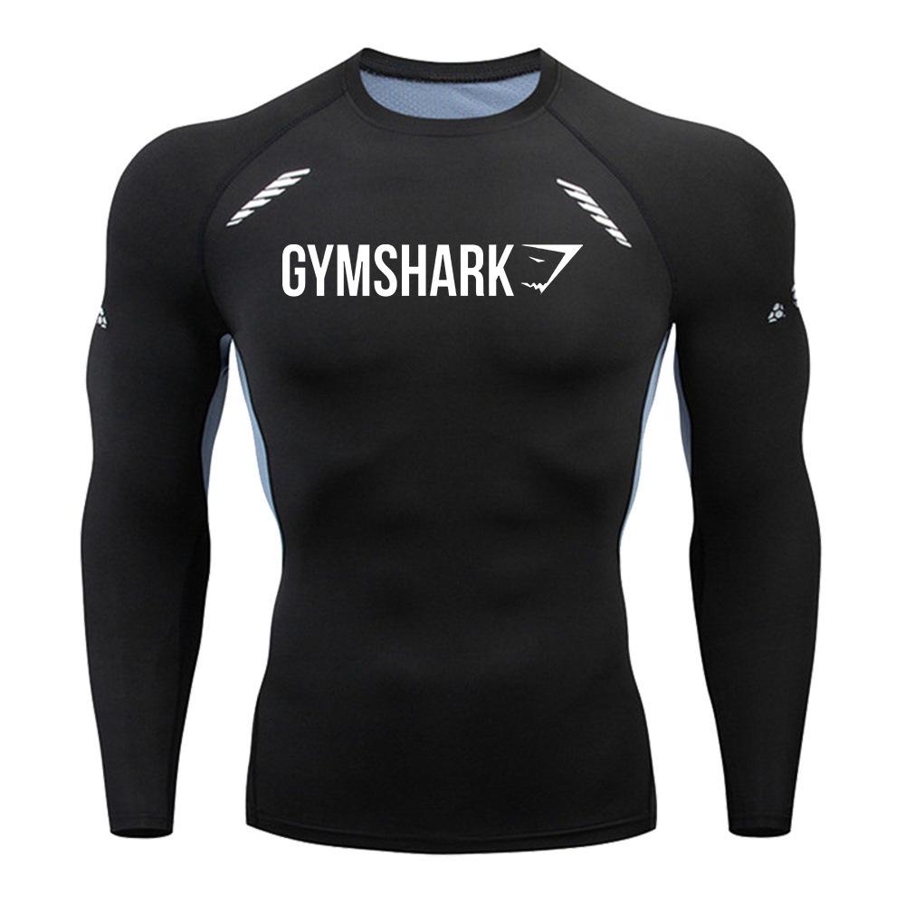 GYMSHARK Men's Quick Dry Long Sleeve Compression Training Shirt
