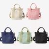 Women Canvas Tote Bag Large Capacity Handbags Shoulder Bags Zip Crossbody Bag