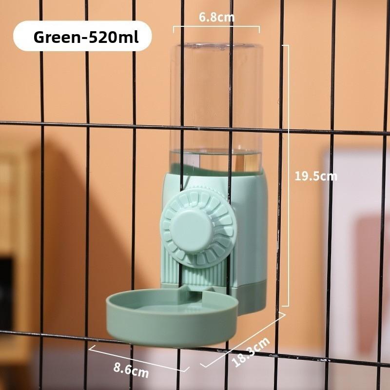 Cat Hanging Water Dispenser, Dog Drinking Water Automatic Feeding Water Dispenser, Cat Bowl, Dog Bowl, Pet Water dispenser зелёный