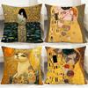 Popular GGustav Klimtied Cushion Cover Comfortable Reversible Pillow Cover Ideal for Car Sofa Bedroom  Beyond
