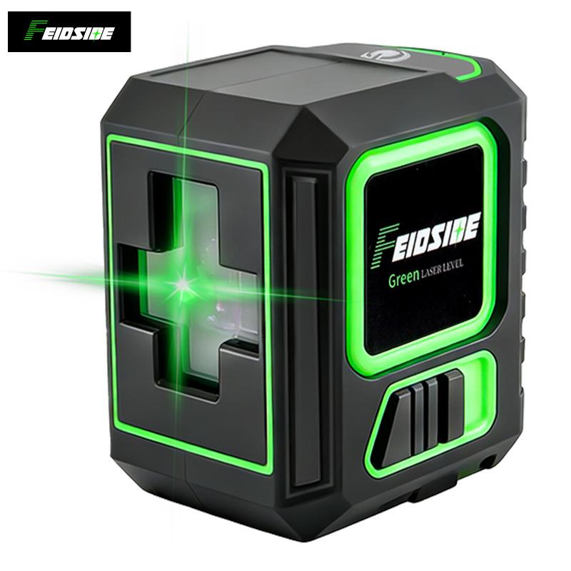 High-Precision Mini Green Laser Level: 2-Line, Outdoor Visible, Strong Infrared Light Marker