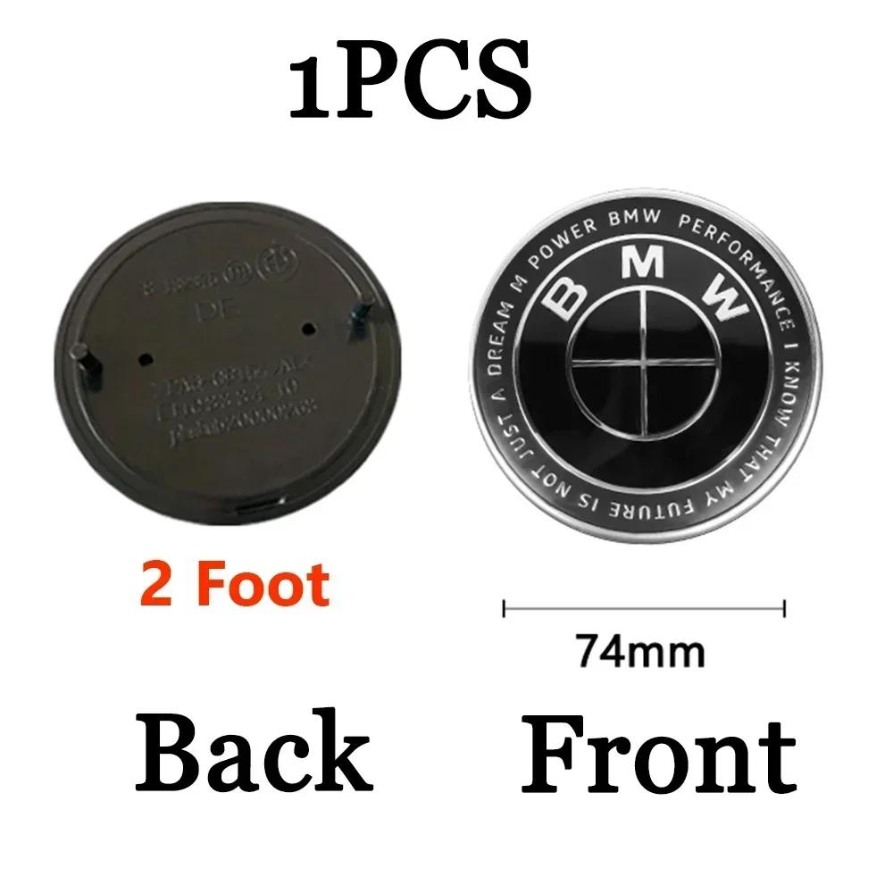 74/82mm Car Hood Front Rear Trunk Emblem Badge Replacement For BMW E36 E46 E53 E90 E60 E61 E93 E87 X1 X3 X5 X7 F30 F20 M F10 E28